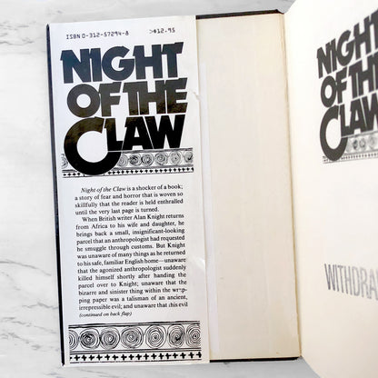 Night of the Claw by Ramsey Campbell "aka Jay Ramsay" [FIRST EDITION • FIRST PRINTING] 1983
