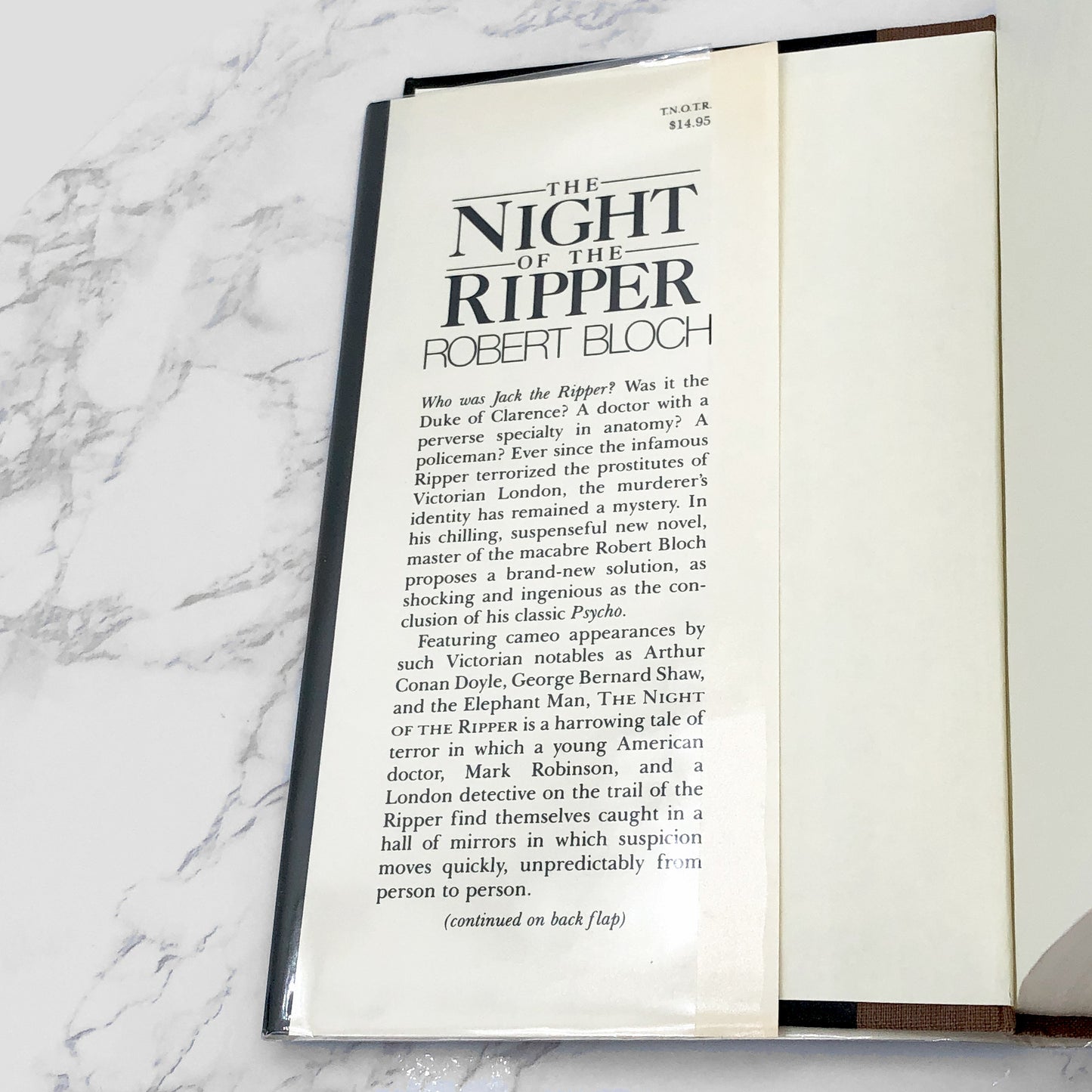 The Night of the Ripper by Robert Bloch SIGNED! [FIRST EDITION • FIRST PRINTING] 1984 • Doubleday