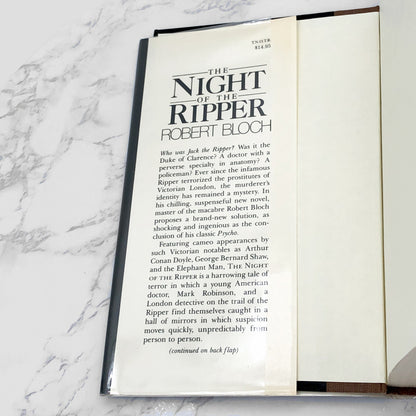 The Night of the Ripper by Robert Bloch SIGNED! [FIRST EDITION • FIRST PRINTING] 1984 • Doubleday