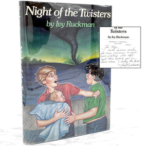 Night of the Twisters by Ivy Ruckman SIGNED! [FIRST EDITION] 1984 • Thomas Y. Crowell