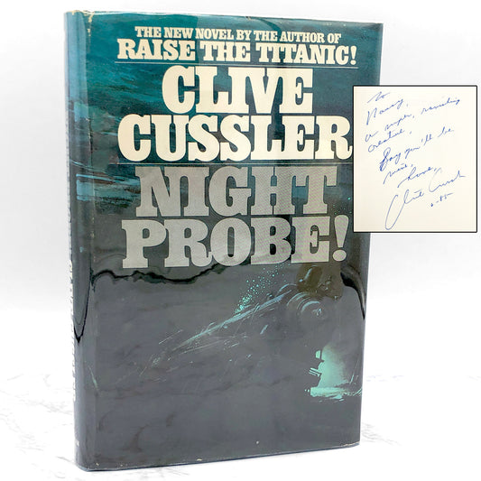 Night Probe! by Clive Cussler SIGNED! [FIRST BOOK CLUB EDITION] 1981 • Bantam