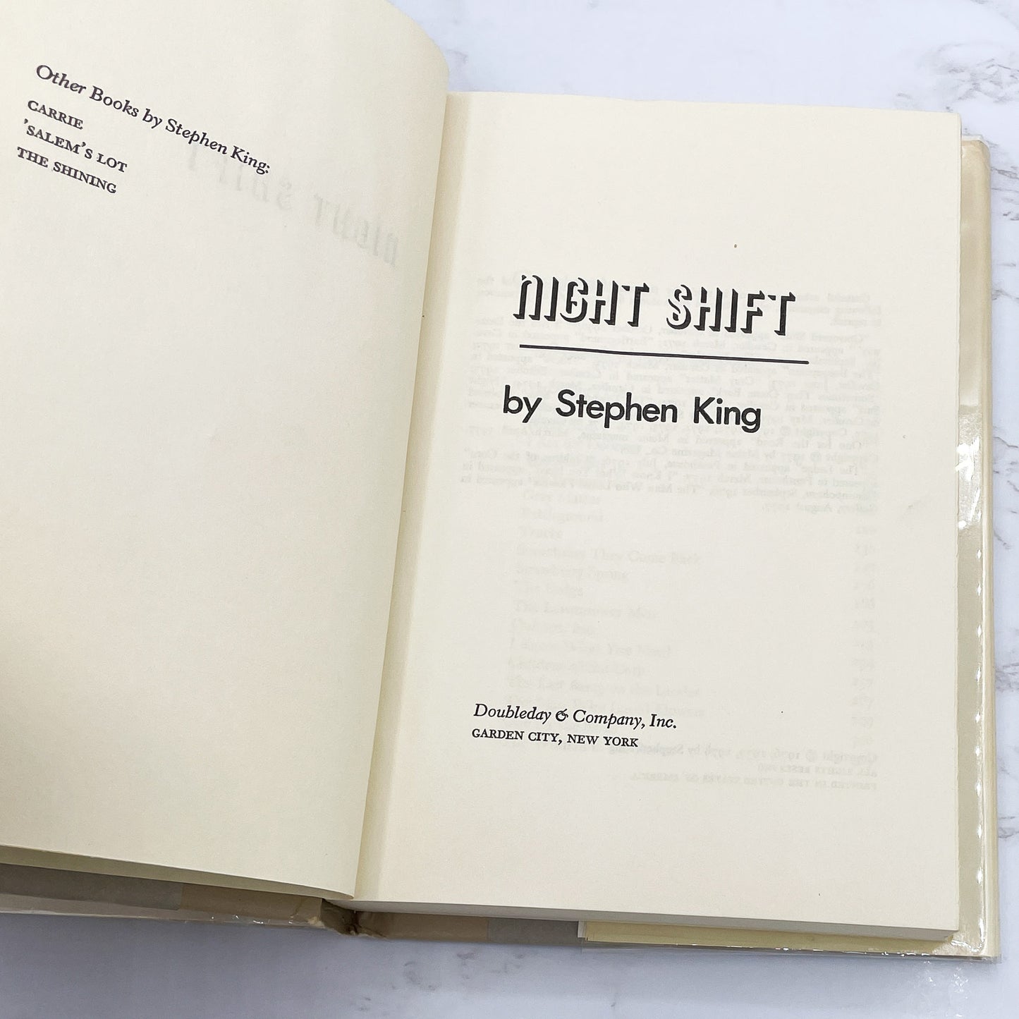 Night Shift by Stephen King [FIRST BOOK CLUB EDITION] 1978 • Doubleday