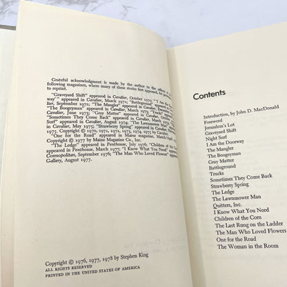 Night Shift by Stephen King [FIRST BOOK CLUB EDITION] 1978 • Doubleday