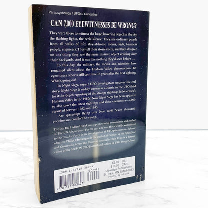 Night Siege: The Hudson Valley UFO Sightings by J. Allen Hynek, Philip Imbrogno & Bob Pratt [SECOND EDITION] 1998