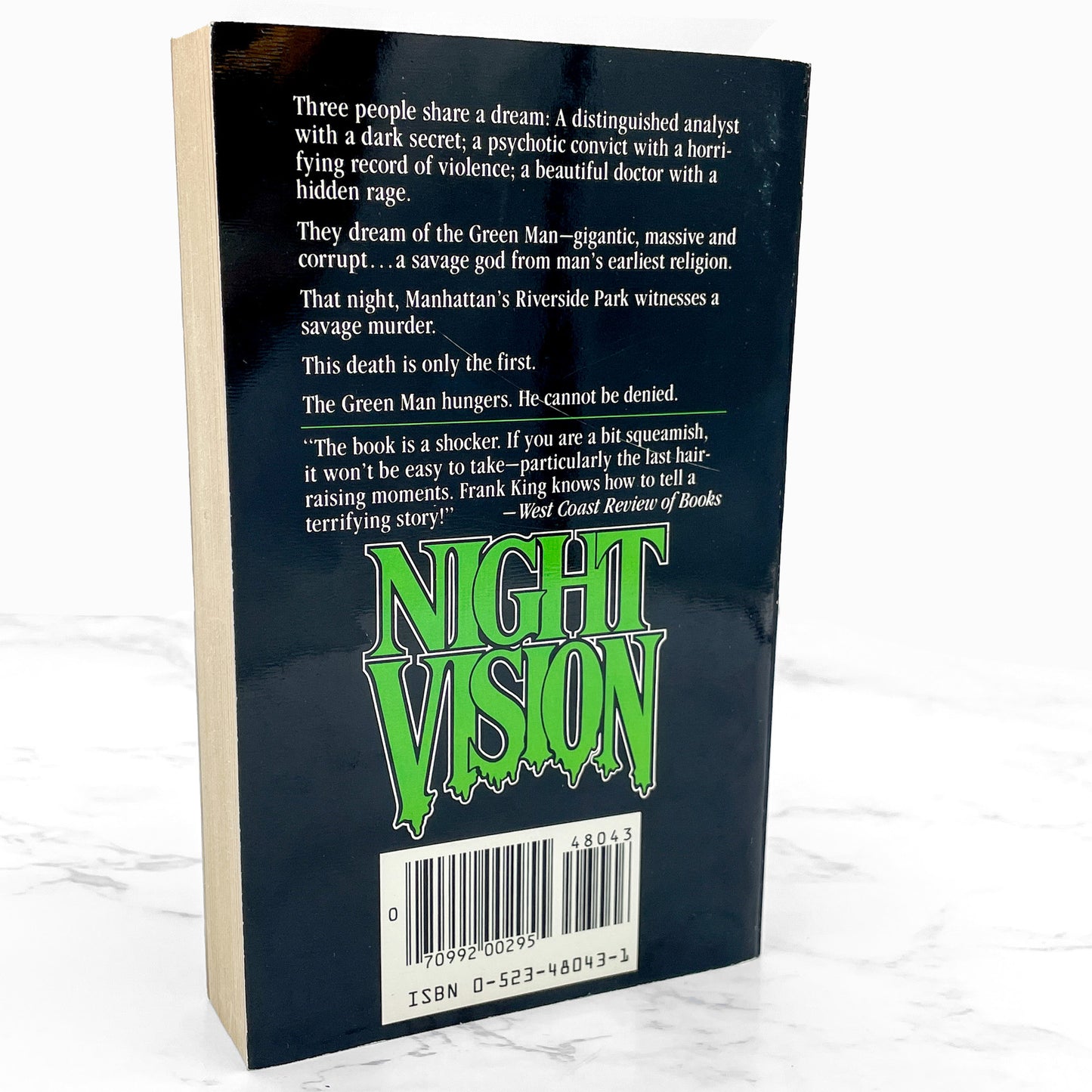 Night Vision by Frank King [FIRST U.S PAPERBACK PRINTING] 1982 • TOR Horror