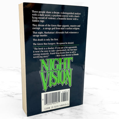 Night Vision by Frank King [FIRST U.S PAPERBACK PRINTING] 1982 • TOR Horror