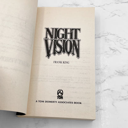Night Vision by Frank King [FIRST U.S PAPERBACK PRINTING] 1982 • TOR Horror