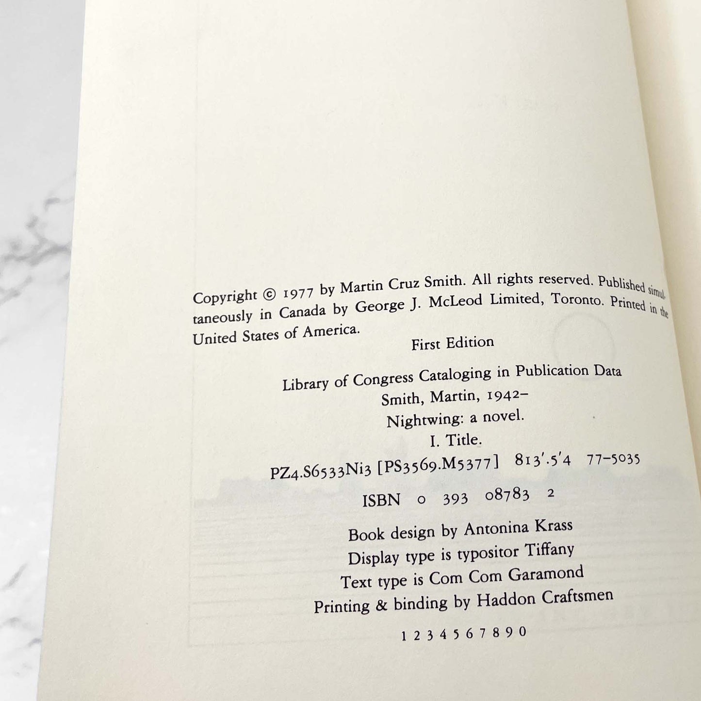 Nightwing by Martin Cruz Smith [FIRST EDITION • FIRST PRINTING] 1977 • W.W. Norton *See Condition!