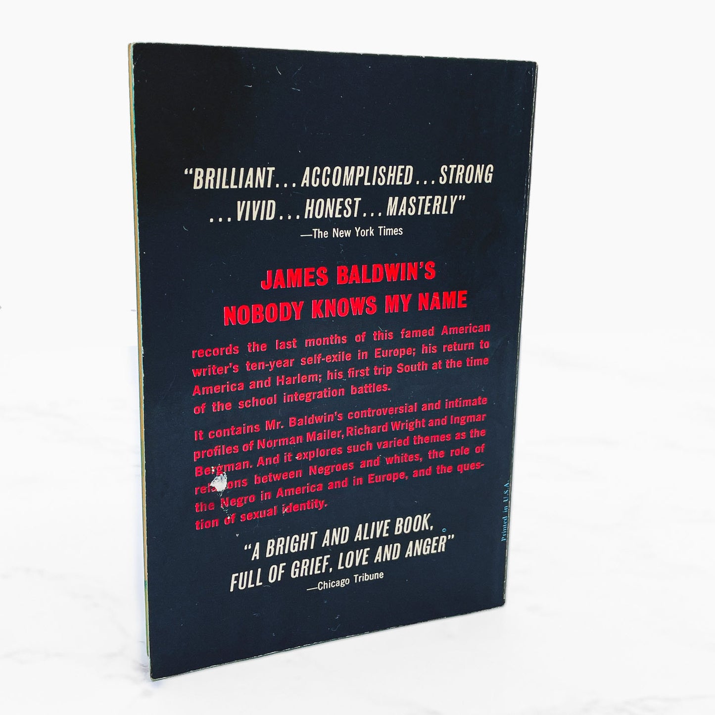 Nobody Knows My Name by James Baldwin [FIRST PAPERBACK PRINTING] 1963 • Dell *See Condition