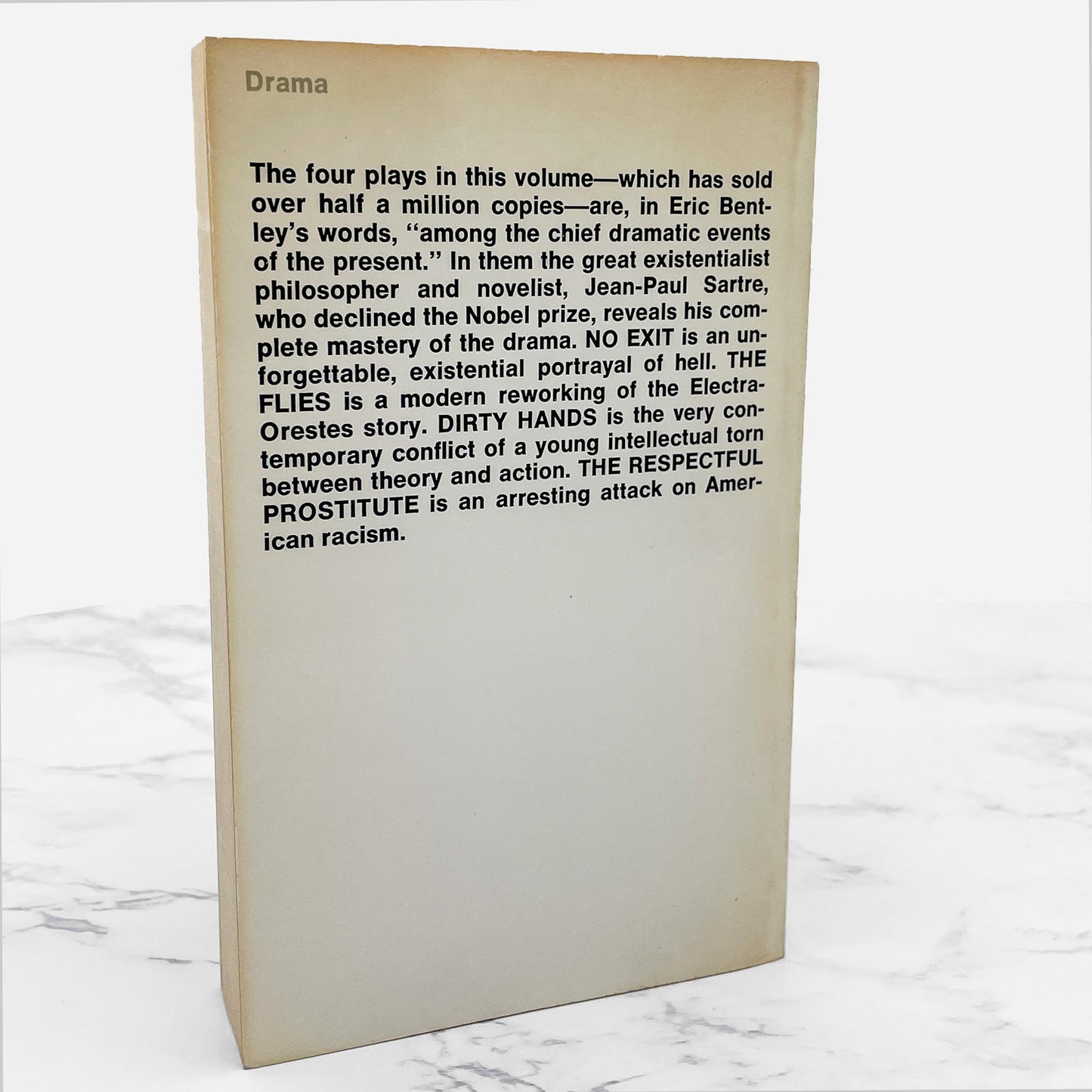 No Exit and Three Other Plays by Jean-Paul Sartre [1976 PAPERBACK] • Vintage Books