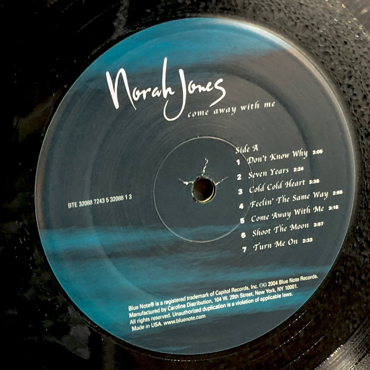 Norah Jones – Come Away With Me [VINYL LP] 2004 • Blue Note Records • Rare Early Press w. Orig. Mix!