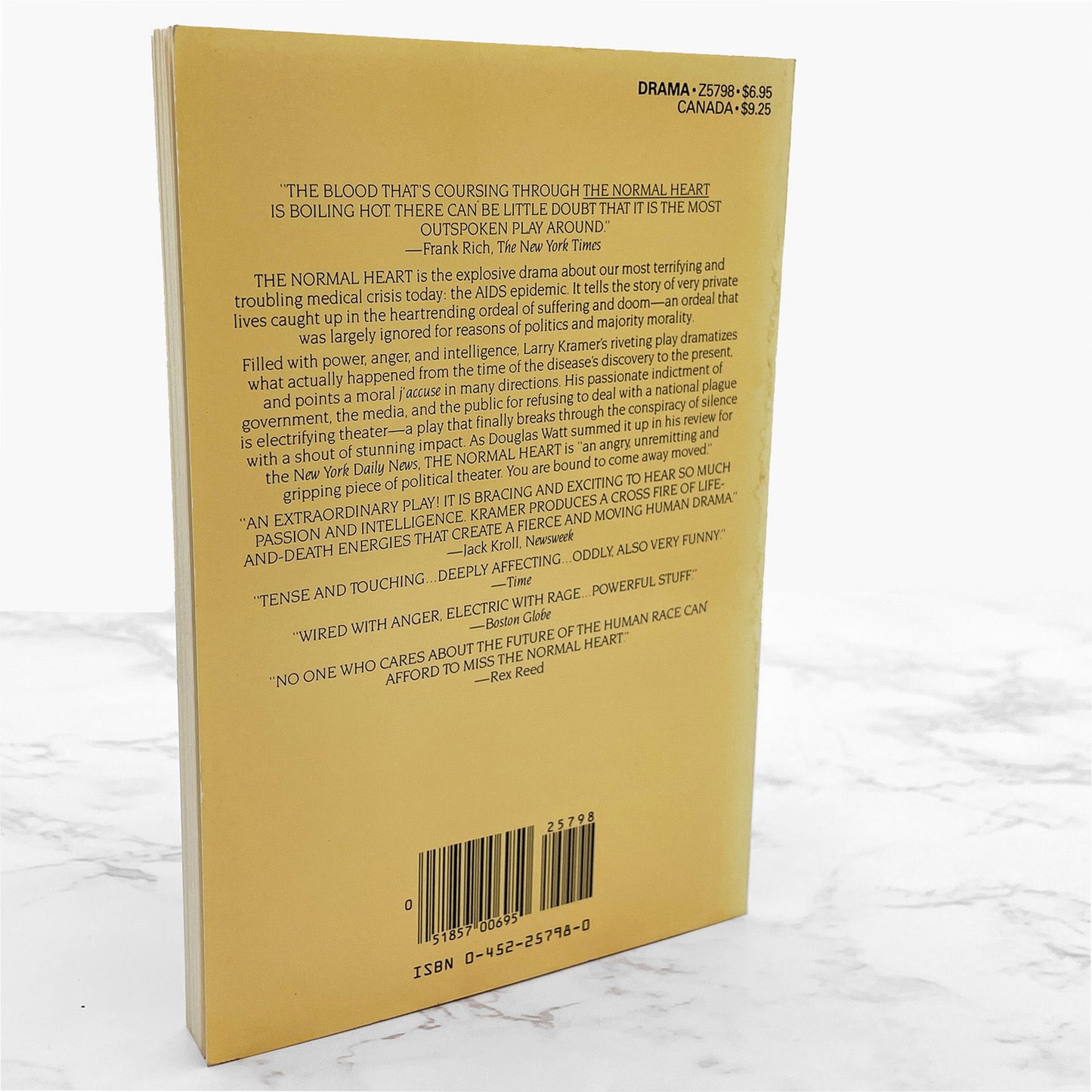 The Normal Heart by Larry Kramer [FIRST EDITION] 1985 • 3rd Printing • Plume