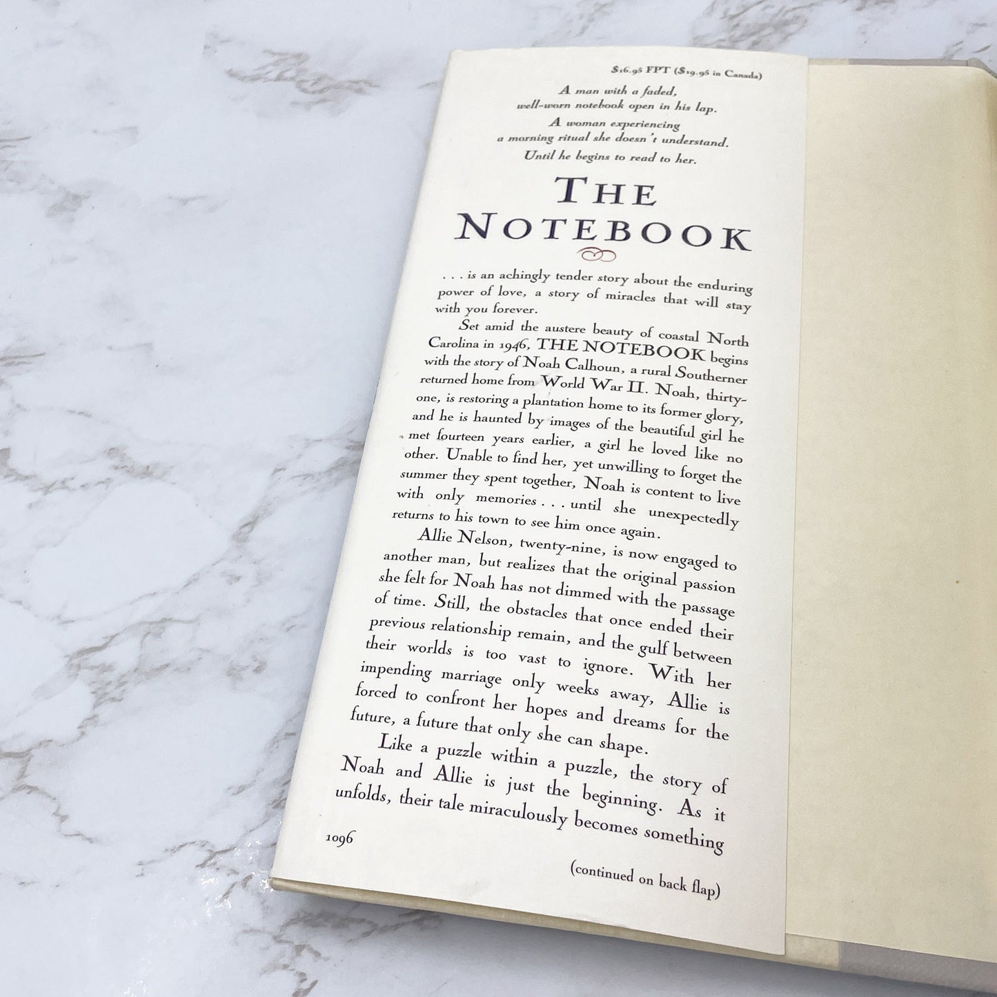 The Notebook by Nicholas Sparks [FIRST EDITION] 1996 • Warner Books