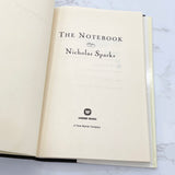 The Notebook by Nicholas Sparks [1996 HARDCOVER] BCE • Warner Books