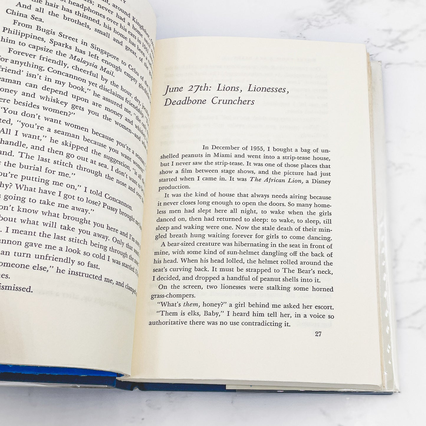 Notes From a Sea Diary: Hemingway All the Way by Nelson Algren SIGNED! [FIRST EDITION • FIRST PRINTING] 1965 • G.P. Putnam's Sons