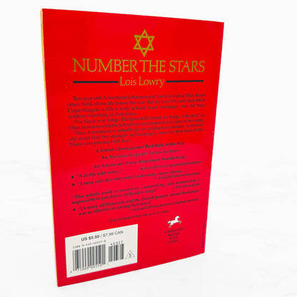 Number the Stars by Lois Lowry [TRADE PAPERBACK] 1990 • Yearling