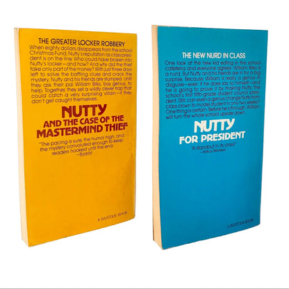Nutty & the Case of the Mastermind Thief & Nutty for President by Dean Hughes [TWO PAPERBACK SET]