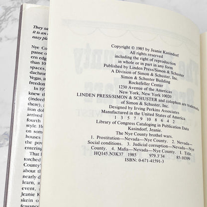 The Nye County Brothel Wars: A Tale of the New West by Jeanie Kasindorf [FIRST EDITION • FIRST PRINTING] 1985