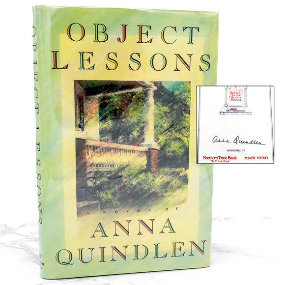 Object Lessons by Anna Quindlen SIGNED! [FIRST EDITION] 1991 • Random House