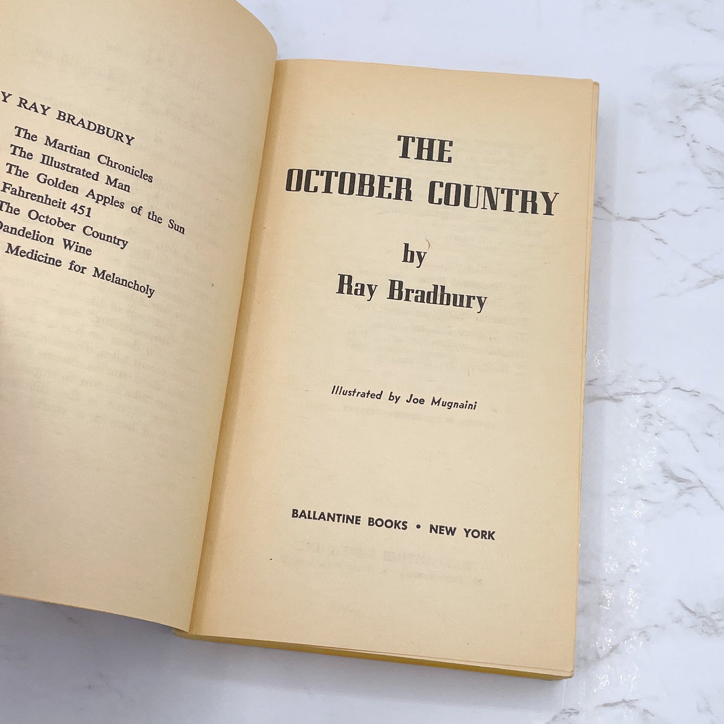 The October Country by Ray Bradbury [SECOND PAPERBACK PRINTING] 1962 • Ballantine
