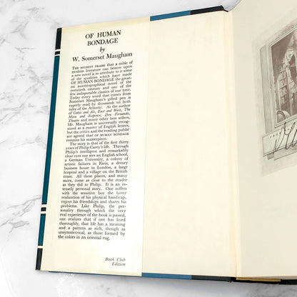 Of Human Bondage by W. Somerset Maugham [FIRST BOOK CLUB EDITION] 1936 • Doubleday & Company