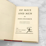 Of Mice And Men by John Steinbeck [ANTIQUE HARDCOVER] 1937 • The Modern Library #29