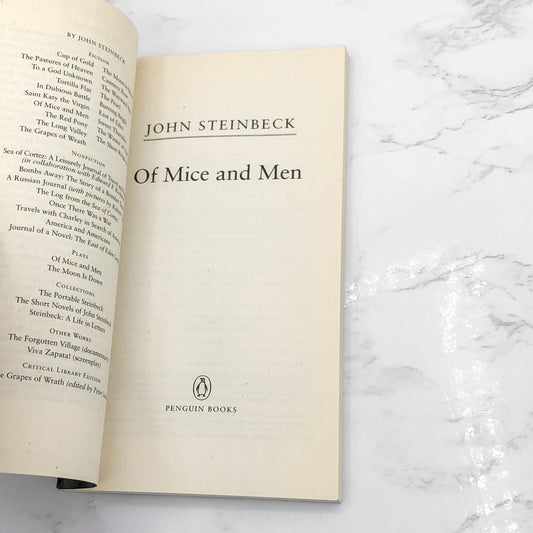 Of Mice And Men by John Steinbeck [1993 PAPERBACK] • Penguin