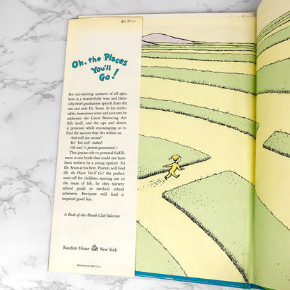 Oh, the Places You'll Go! by Dr. Seuss [FIRST EDITION] 1990 • 6th Printing! • Random House