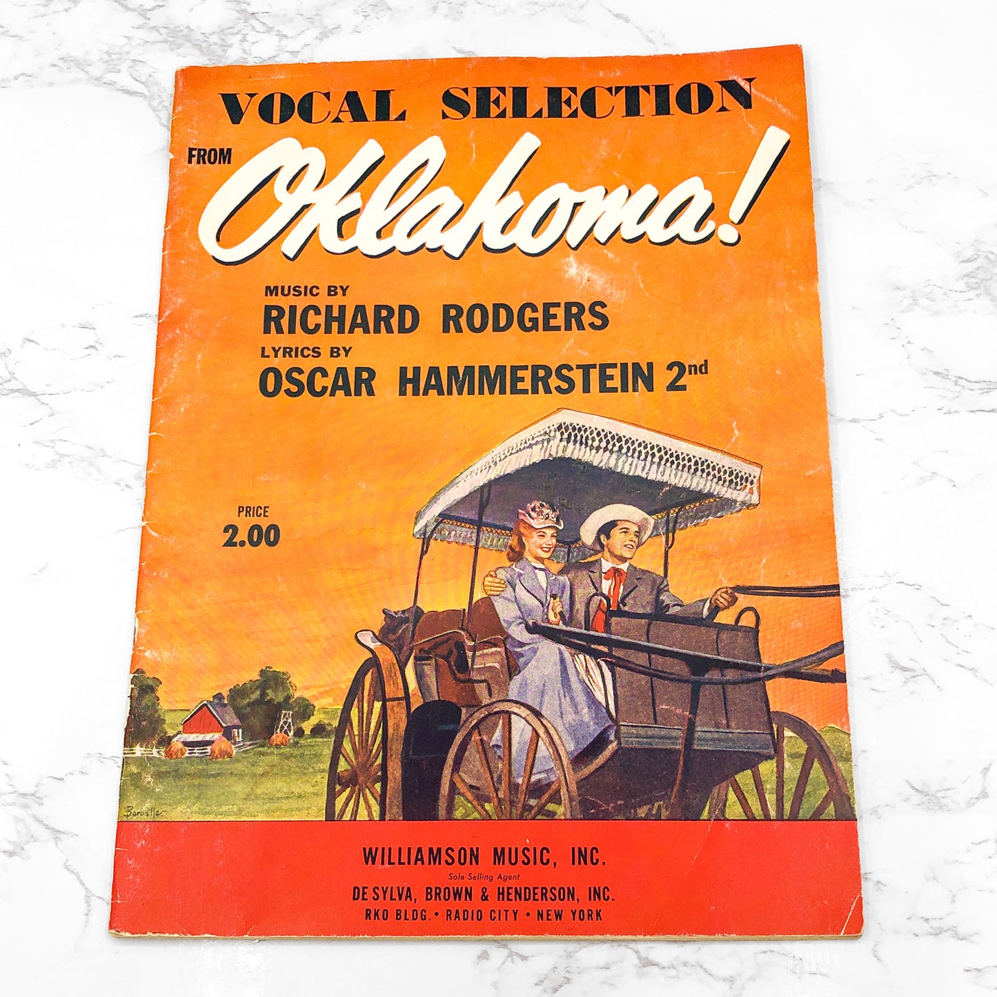 Oklahoma! Vocal Selection by Richard Rodgers & Oscar Hammerstein [ANTIQUE SHEET MUSIC] 1943 • Williamson Music Inc.