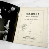 Oklahoma! Vocal Selection by Richard Rodgers & Oscar Hammerstein [ANTIQUE SHEET MUSIC] 1943 • Williamson Music Inc.