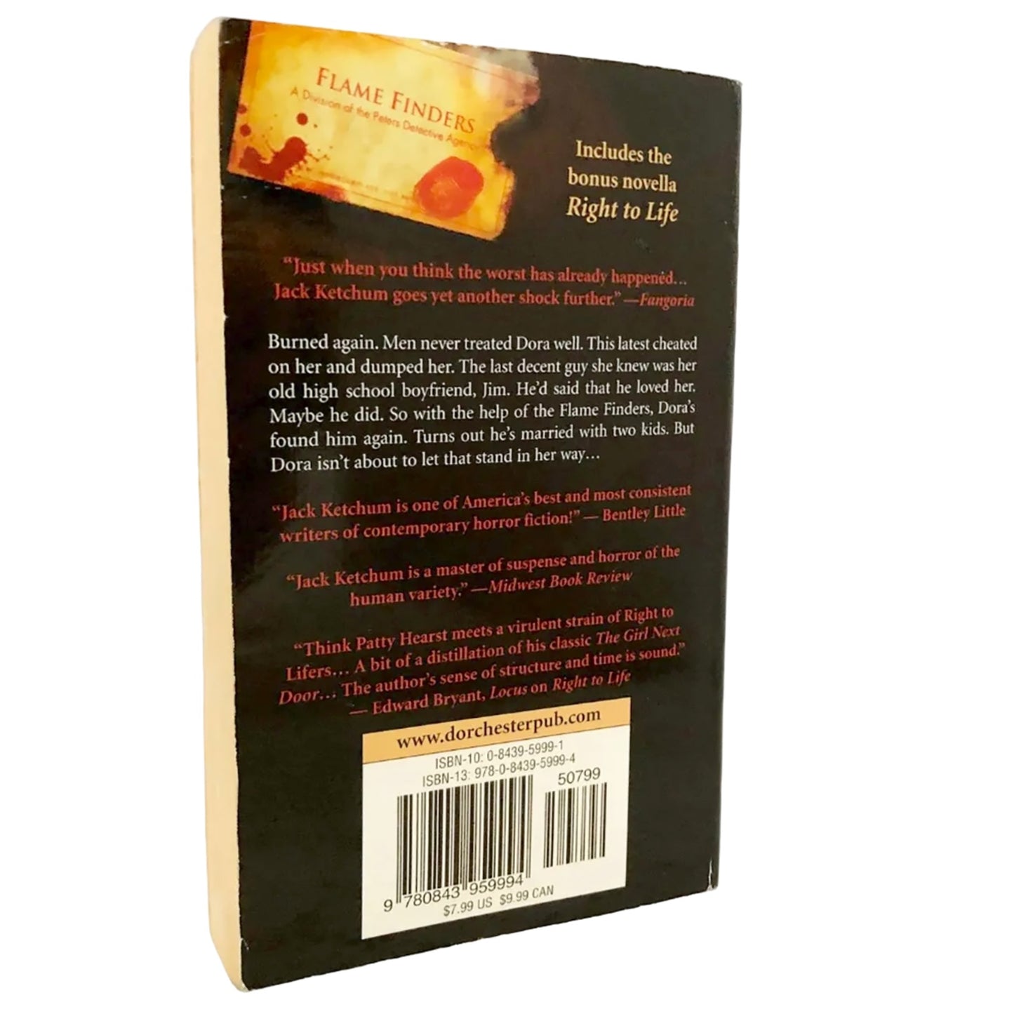 Old Flames (w. Novella "Right to Life") by Jack Ketchum [FIRST EDITION • FIRST PRINTING] 2008 • Leisure Horror
