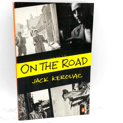 On the Road by Jack Kerouac [1976 TRADE PAPERBACK] • Penguin • 90's Ginsberg Cover