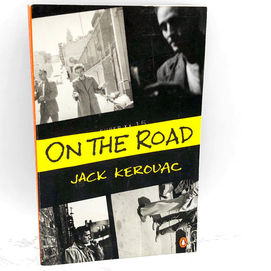 On the Road by Jack Kerouac [1976 TRADE PAPERBACK] • Penguin • 90's Ginsberg Cover