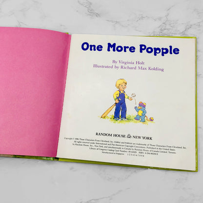 One More Popple by Virginia Holt [GATEFOLD FLAP BOOK] 1986 • Random House