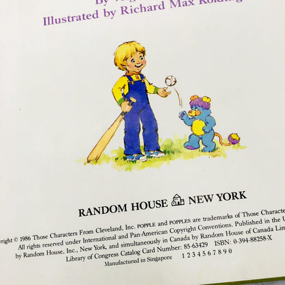 One More Popple by Virginia Holt [GATEFOLD FLAP BOOK] 1986 • Random House
