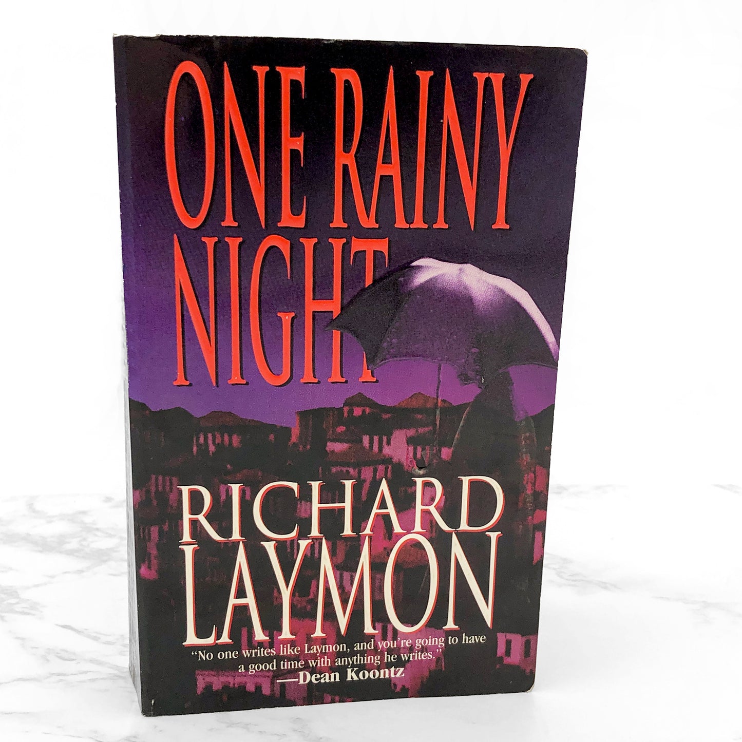 One Rainy Night by Richard Laymon [2000 PAPERBACK] • Leisure Horror