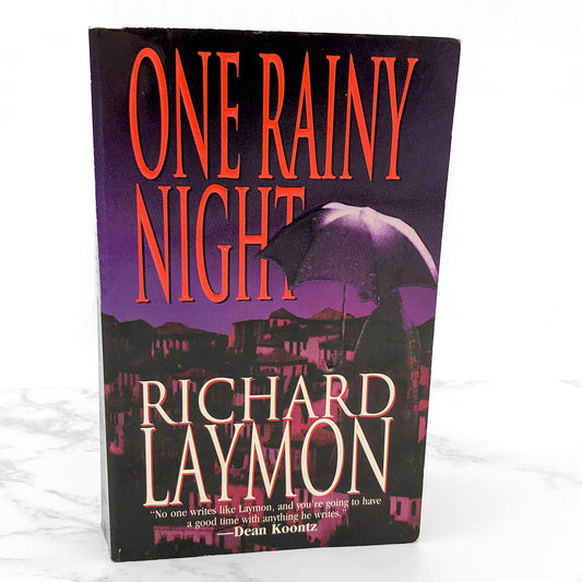 One Rainy Night by Richard Laymon [2000 PAPERBACK] • Leisure Horror