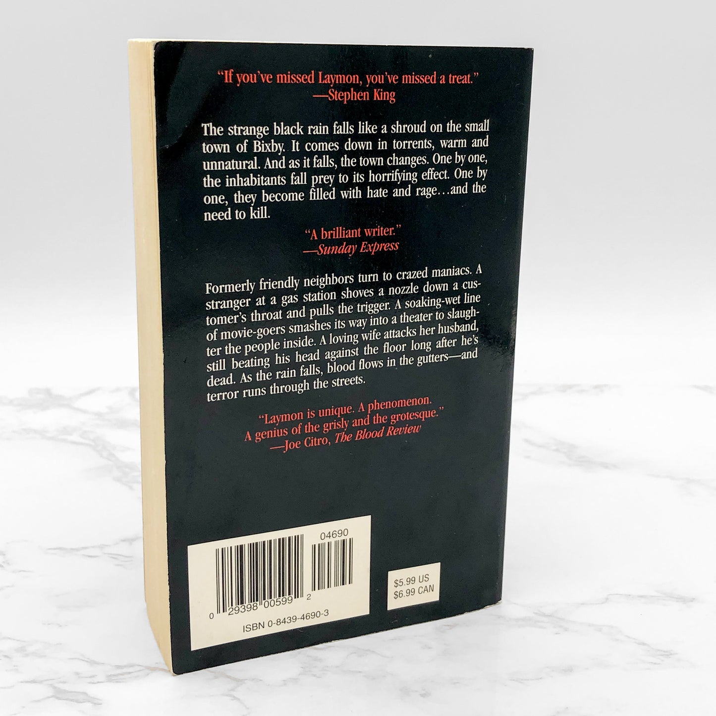 One Rainy Night by Richard Laymon [2000 PAPERBACK] • Leisure Horror