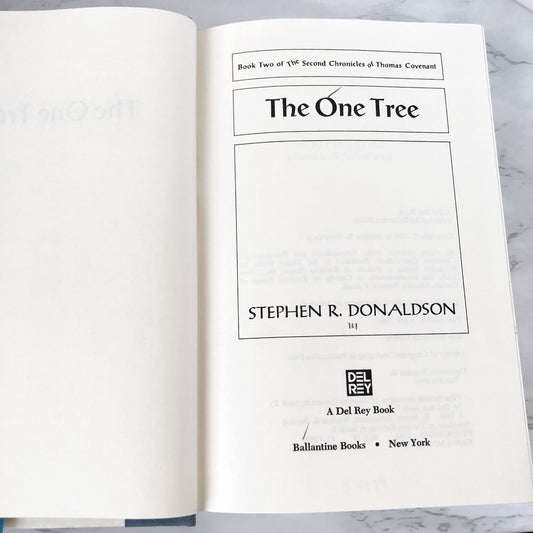 The One Tree by Stephen R. Donaldson [FIRST BOOK CLUB EDITION] 1982 • Del-Rey