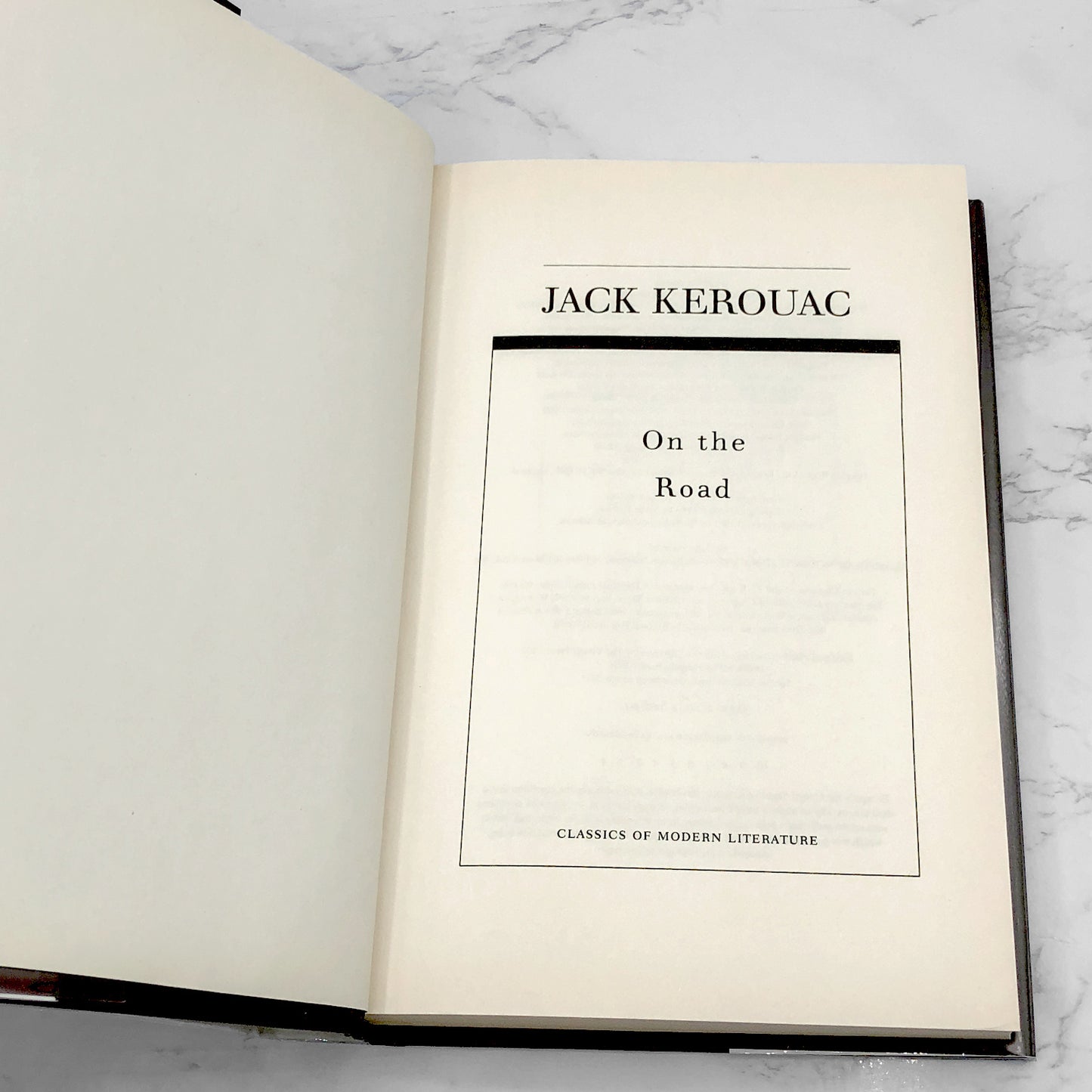 On the Road by Jack Kerouac [LIMITED EDITION HARDCOVER] 2011 • Classics of Modern Literature