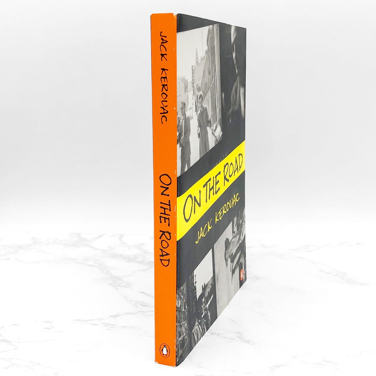 On the Road by Jack Kerouac [1976 TRADE PAPERBACK] • Penguin • 90's Ginsberg Cover