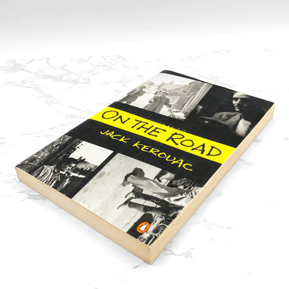 On the Road by Jack Kerouac [1976 TRADE PAPERBACK] • Penguin • 90's Ginsberg Cover