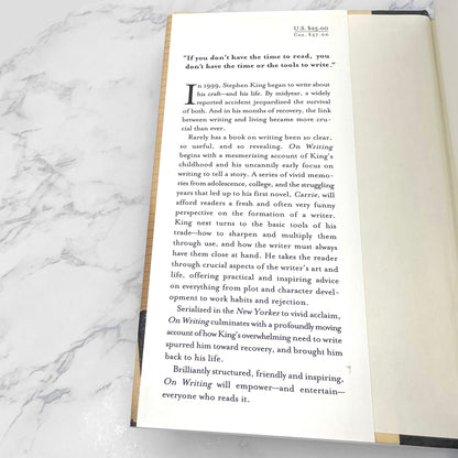 On Writing: A Memoir of the Craft by Stephen King [FIRST EDITION • FIRST PRINTING] 2000 • Scribner