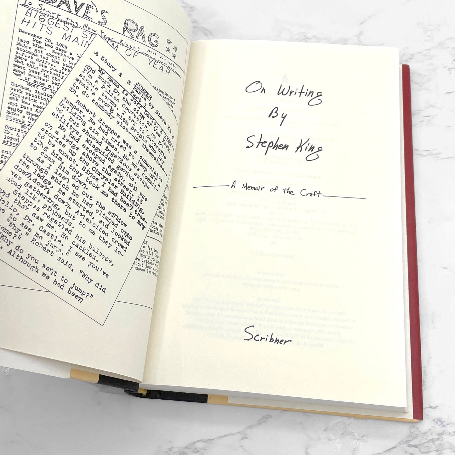 On Writing: A Memoir of the Craft by Stephen King [FIRST EDITION] 2000 • Scribner