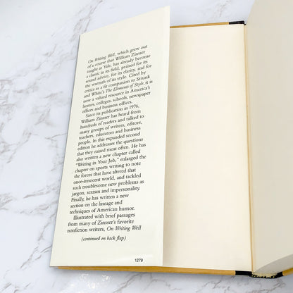 On Writing Well: An Informed Guide to Writing Nonfiction by William Zinsser [SECOND EDITION HARDCOVER] 1980 • Harper & Row