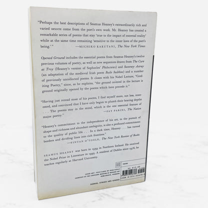 Opened Ground: Selected Poems 1966-1996 by Seamus Heaney [FIRST U.S. PAPERBACK PRINTING] 1998 • FSG