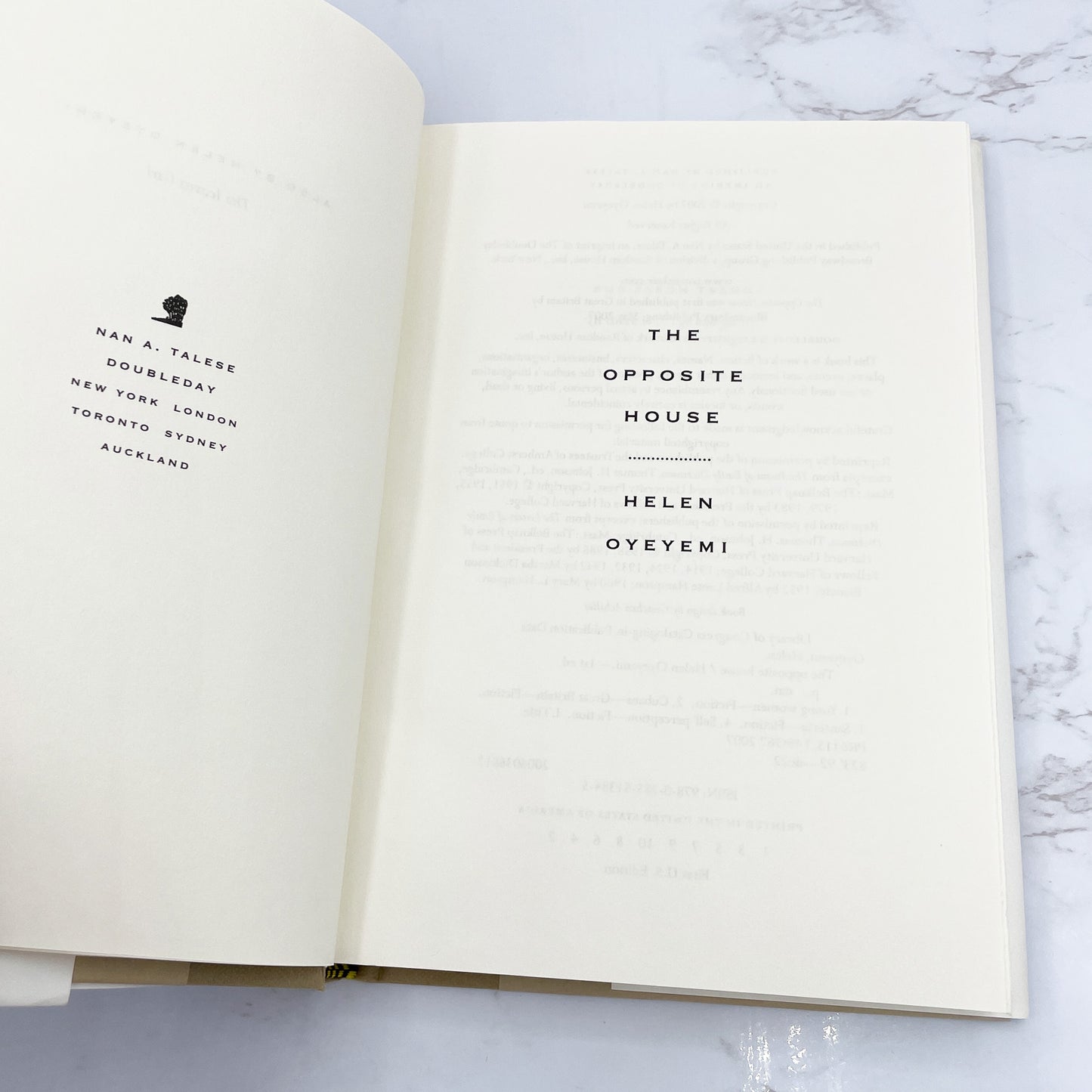 The Opposite House by Helen Oyeyemi [U.S. FIRST EDITION • FIRST PRINTING] 2007 • Doubleday