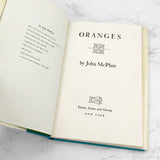 Oranges by John McPhee [FIRST EDITION] • 5th Printing / 1978 • Farrar Straus & Giroux
