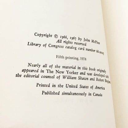 Oranges by John McPhee [FIRST EDITION] • 5th Printing / 1978 • Farrar Straus & Giroux