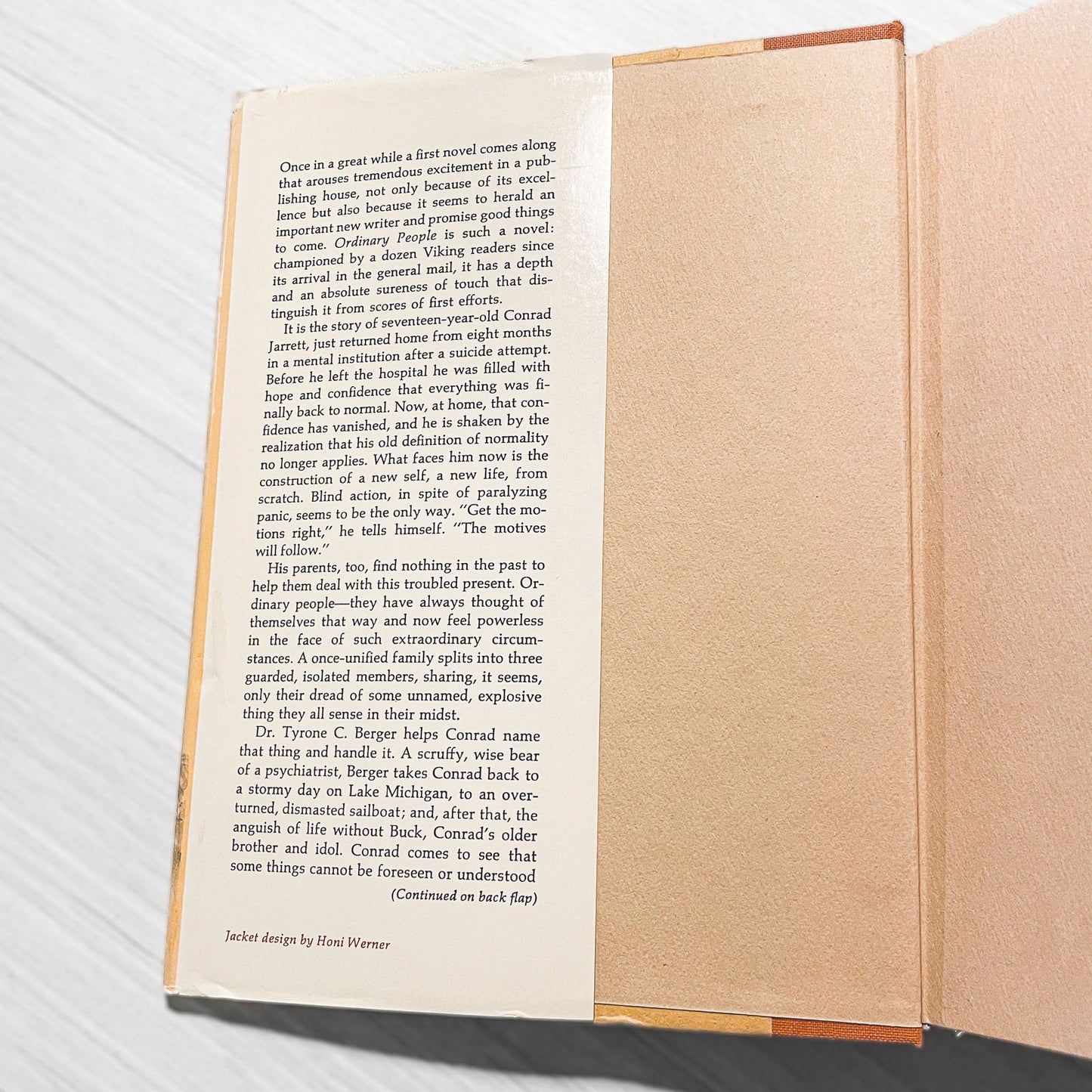 Ordinary People by Judith Guest [FIRST BOOK CLUB EDITION] 1976 • Viking Press